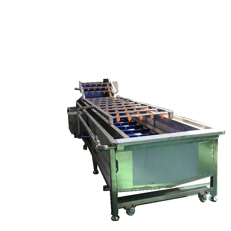 

Vegetable bubble cleaner, high pressure spray cleaning