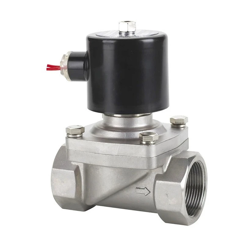 Stainless steel one-way water inlet solenoid valve normally closed durable corrosion-resistant environmental protection