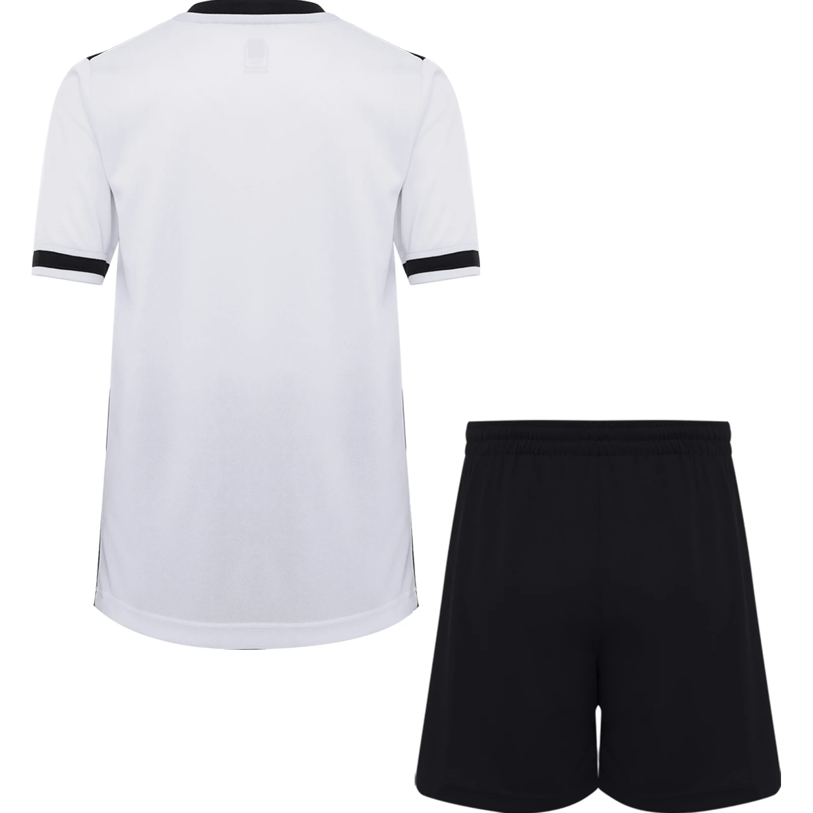 2 Pcs Kids Boys Football Jersey Tracksuit Training Uniform Short Sleeve Stylish T-shirt with Drawstring Shorts Sportswear Outfit