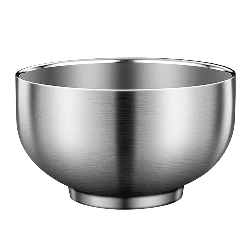 

Stainless Steel Metal Fruit Miso Snack Containers Soup Rice Noodle Ramen Bowl Kitchen Tableware Utensils Food Container