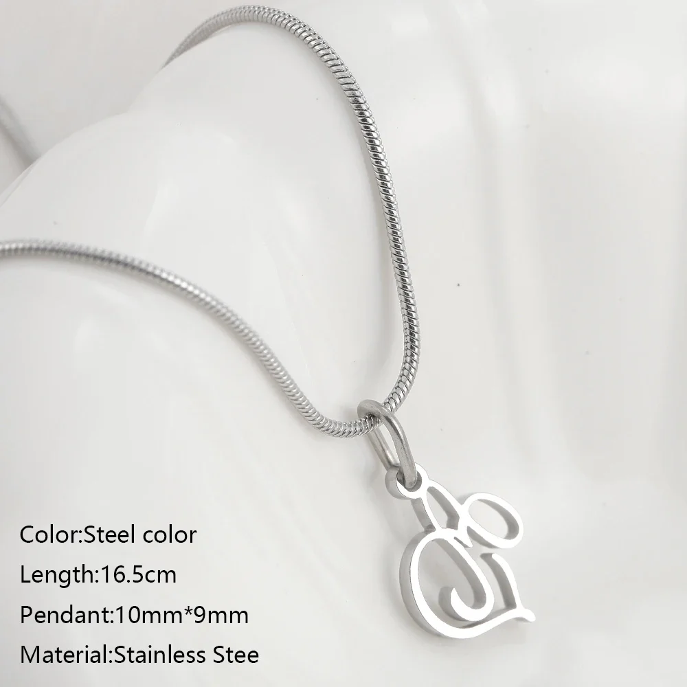 Couple Bracelet Women's Silver color Heart Art Pendant Initials Chain Accessories Designer Luxury Jewelry Girlfriend Gifts