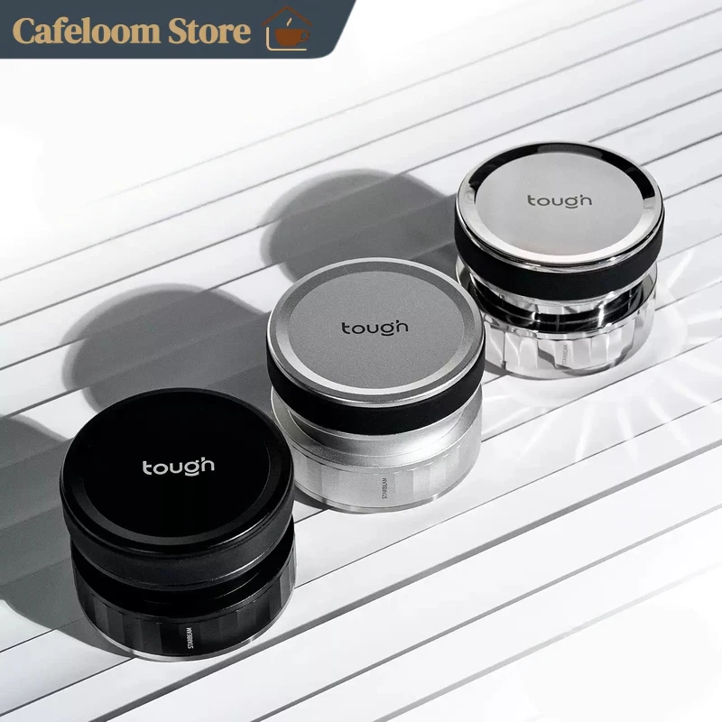 Tough Starburst Self-Leveling Coffee Distributor 58mm Adjustable Height Espresso Coffee Stainless Steel Tamper Distribution Tool