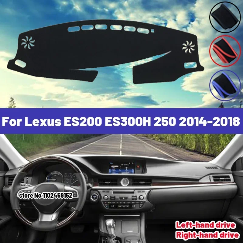 

High Quality For Lexus ES200 ES300H 250 2014-2018 Car Dashboard Cover Mat Sun Shade Avoid Light Pad Carpets Anti-UV Interior