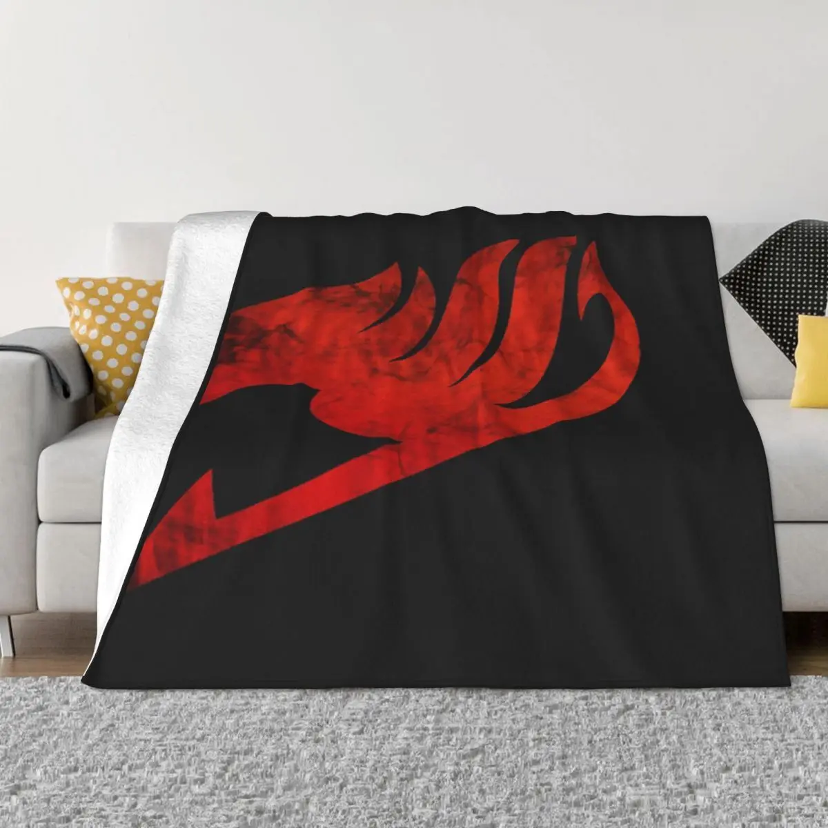 Natsu Erza 1939 Anime Bed Blankets Custom Blanket Personalized Throw Blanket