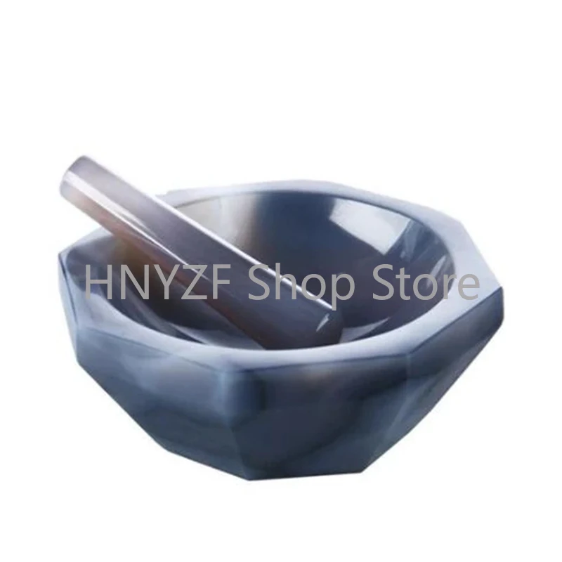 High Quality Natural Agate Mortar and Pestle for Laboratory Grinding in Various Sizes