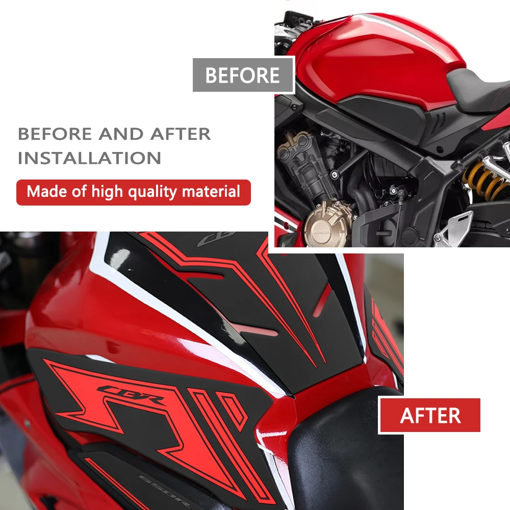 For Honda CBR650R CBR 650 R 2019-2025 2024 NEW Motorcycle fuel tank pad fuel tank traction pad anti-slip side fuel tank sticker