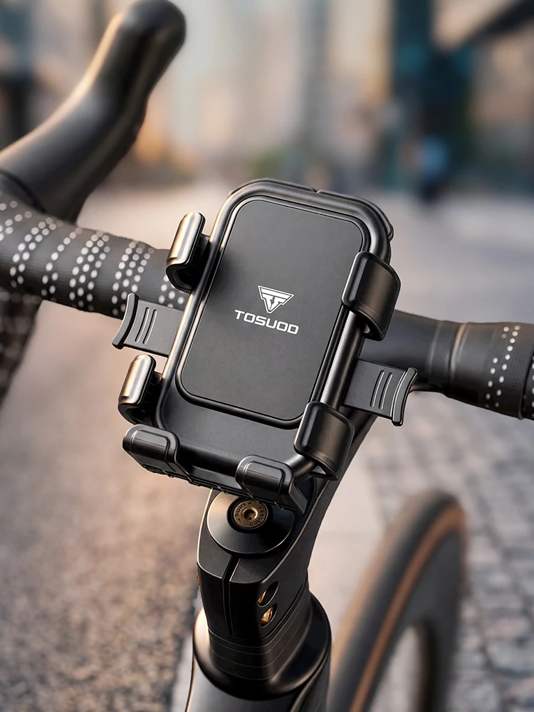AliExpress NONE TOSUOD Bike Phone Holder Mountain Bike Riding Shock Absorption Anti-Shake Holder Bicycle Navigation Phone Cycling Gear