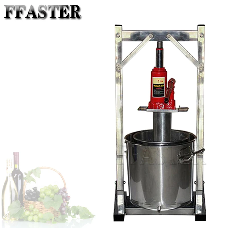 Fruit Juice Cold Press Juicing Machine Stainless Steel With  Jack Manual Grape Pulp Juicer Machine Commercial