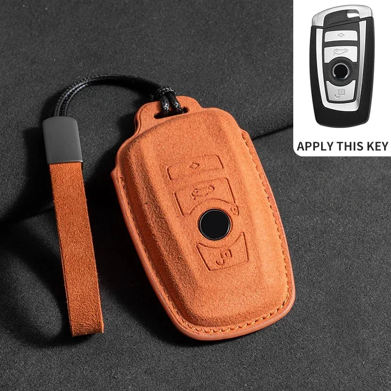 Autos chl üssel gehäuse Abdeckung Schale für BMW x1 x3 x5 x6 Serie 1 2 5 7 8 f15 f16 e53 e70 e39 f10 f30 g30 g20 g11 g01 g02 g05 Wildleder Schlüssel bund