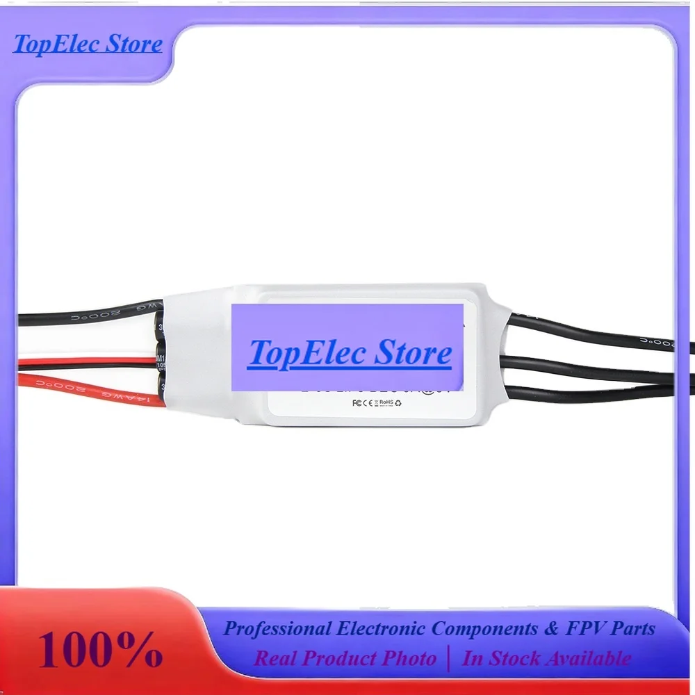 TopEsT-Hobby High Quality AT75A Brushless RC Tank ESC For Fixed Wing RC Drones With 2S-6S Lipo Battery Power For FPV Racing