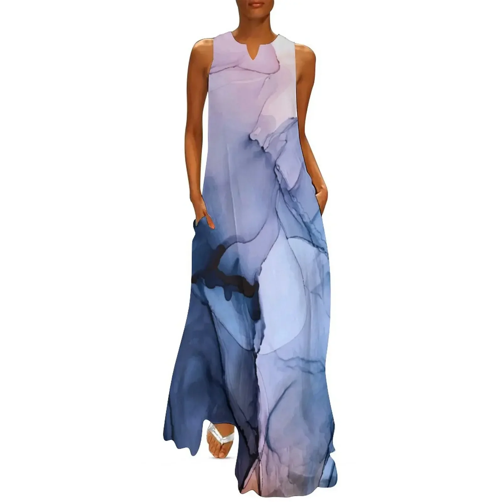 

Captivating 1 - Alcohol Ink Painting Long Dress dress for women clothes for woman women's dresses luxury Dress