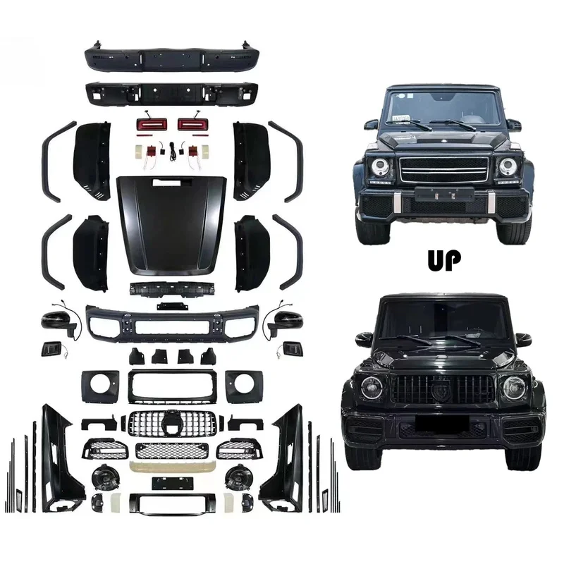 

Для G Class W463 Обновление до W464 2009-2018 Комплект кузова Лифт Бамперы Пластик G63 2019+