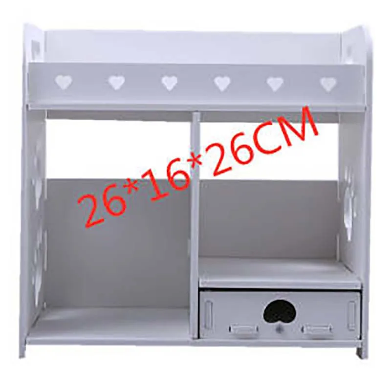 Mini Pop Meubels Slaapkamer Kinderen Speelhuis Dubbele Bed Houten Stof Bed OB11 Bjd Pop Bed