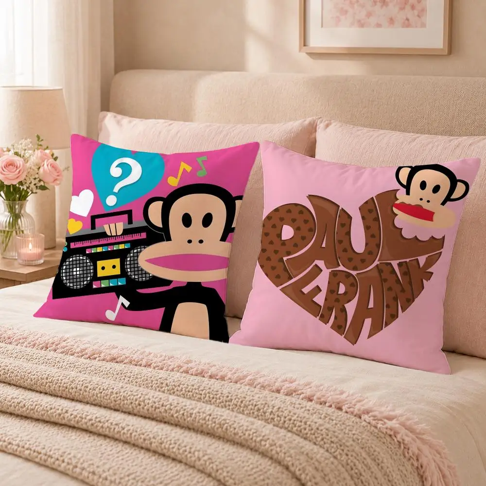 Fashion Brand P-Paul FrankS Cushion Cover Double-Sided Printed Pillow Cover Hypoallergenic Dust-Mite Proof