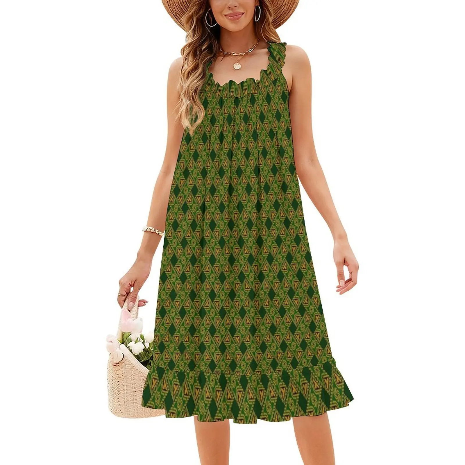 فستان بوهيمي عتيق باللون الأخضر من عصر النهضة الإليزابيثي بأكمام منتفخة أو خيارات بدون أكمام للنساء فستان عصر النهضة