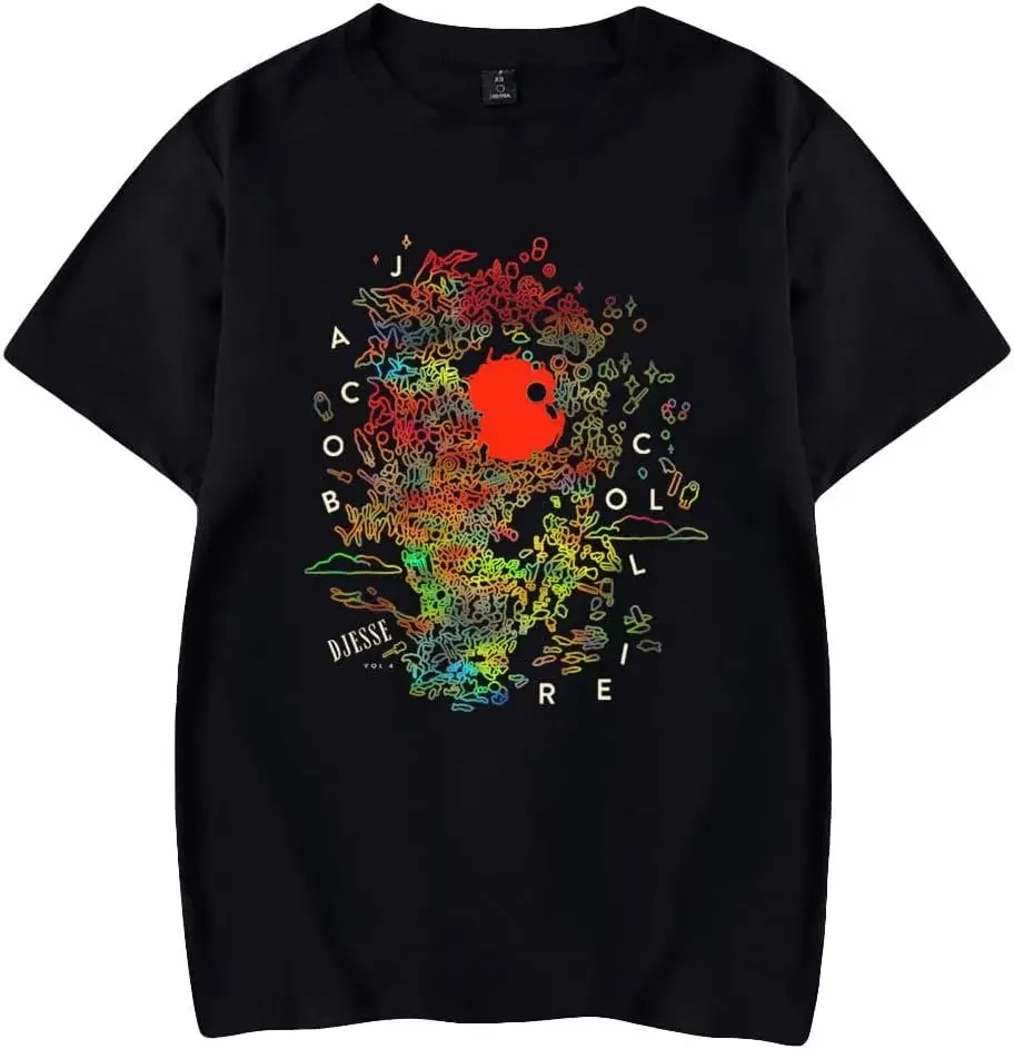 Jacob Collier Doodle Merch Logo T-Shirt Women/Men Summer Cosplay Tshirt Shortsleeve New Album Tee