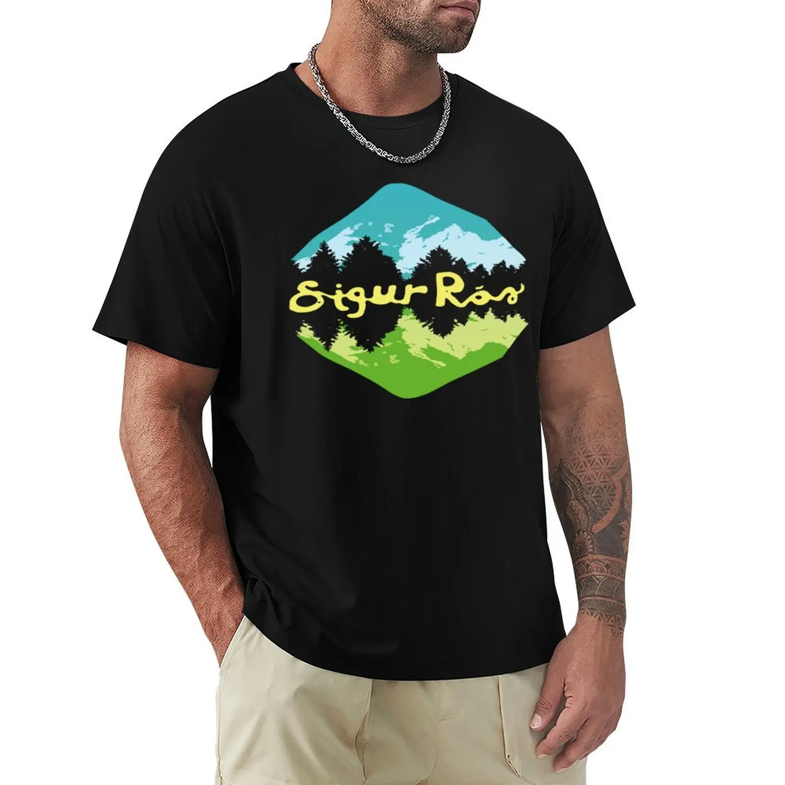 SIGUR ROS TOUR 2016 T-Shirt Trendy Print Short Sleeve T-Shirt
