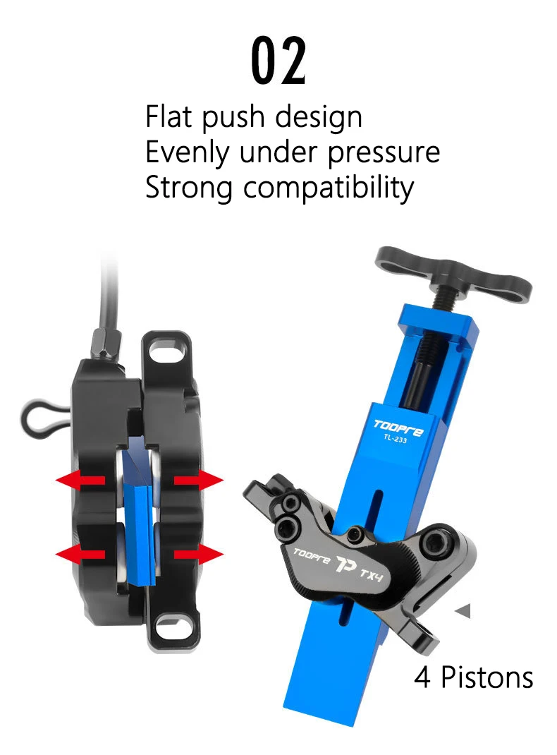 Fahrradkolben-Reset-Werkzeug, Fahrrad-Bremssattel-Kolben-Presswerkzeug für 2-Kolben-4-Kolben SHIMANO/SRAM Bremssattel, Fahrrad-Kolben-Werkzeug – Detail 3