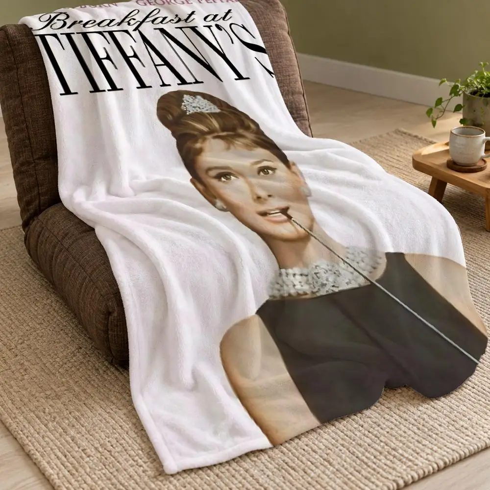 Breakfast At Tiffany's Throw Double Sided Flannel Throw Blanket Soft Warm Washable Home Decor