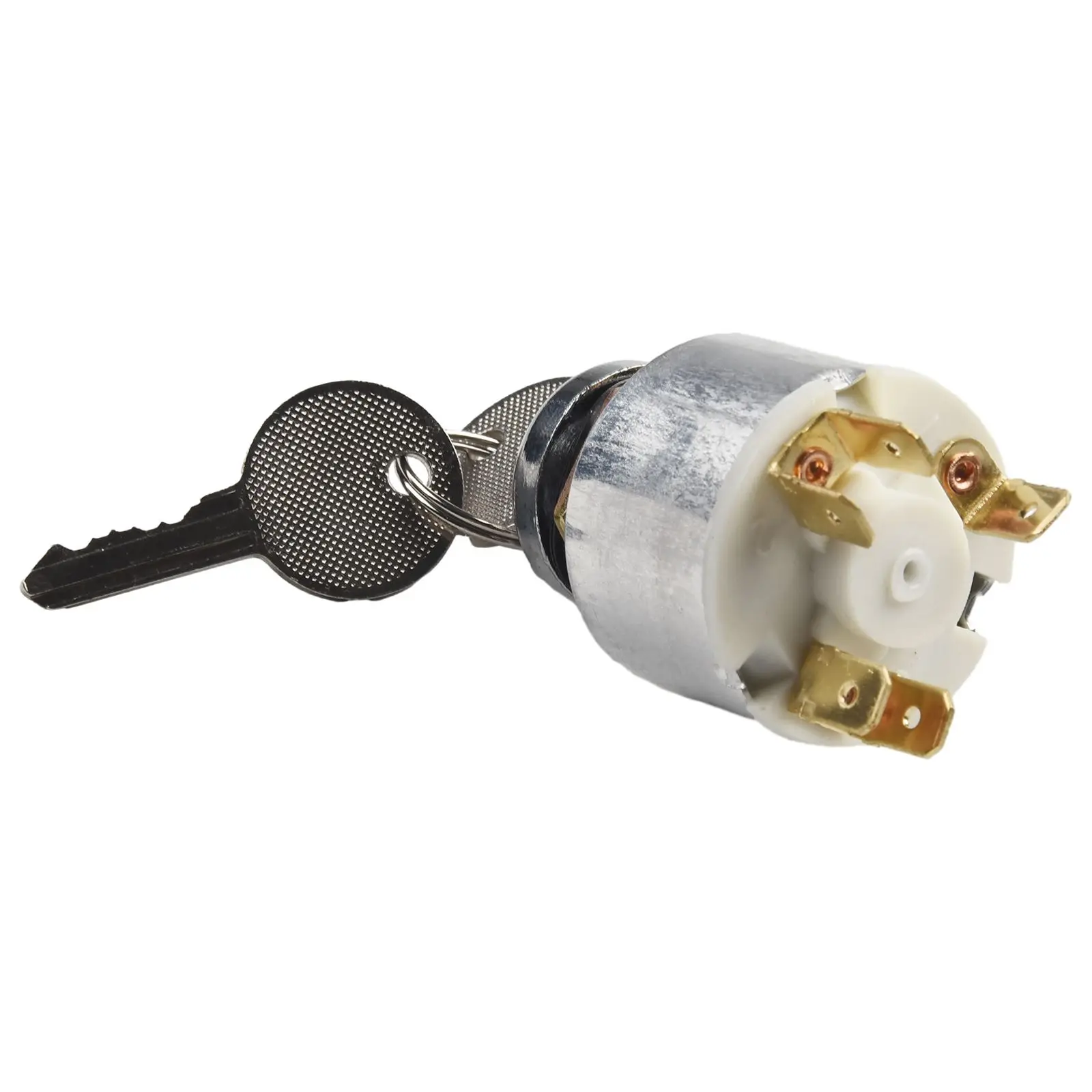 W/2 Keys Car Lgnition Switch ON /OFF Start Ignition Ignition Switch Keys 12V Aluminum High Temperature Resistance