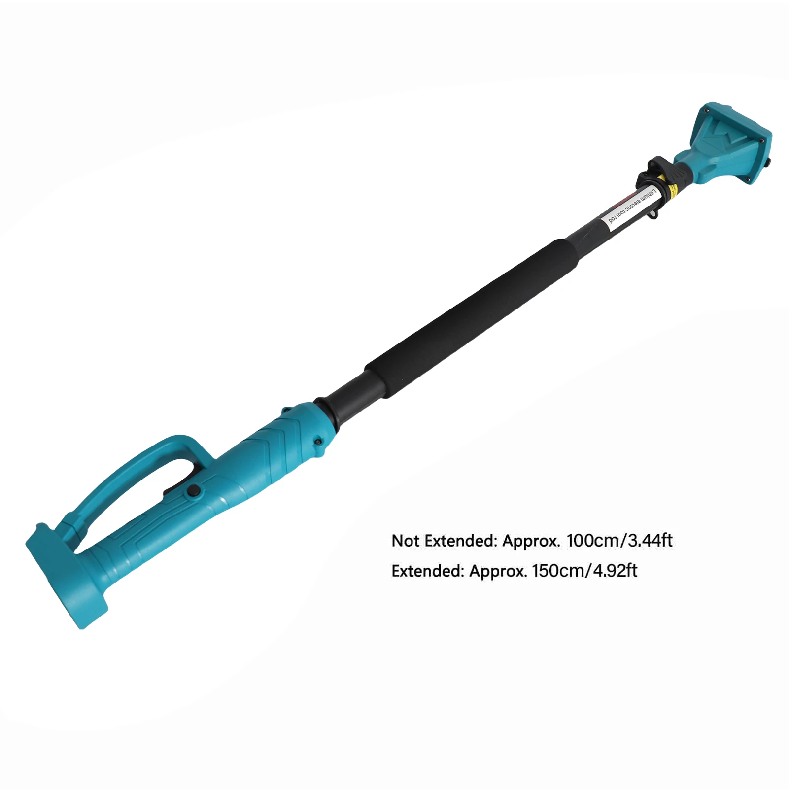 Cordless Pruning Shear Extension Pole Anti Slip Handle Rotating Head Electric Tree Pruner Pole 3.44 To 4.92 Ft Length for Garden