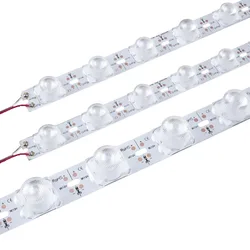 10pcs 50cm  Side Light LED Strip Double-sided Lightbox LED Diffuse Reflection Module Strip 12V Bus Stop Advertising