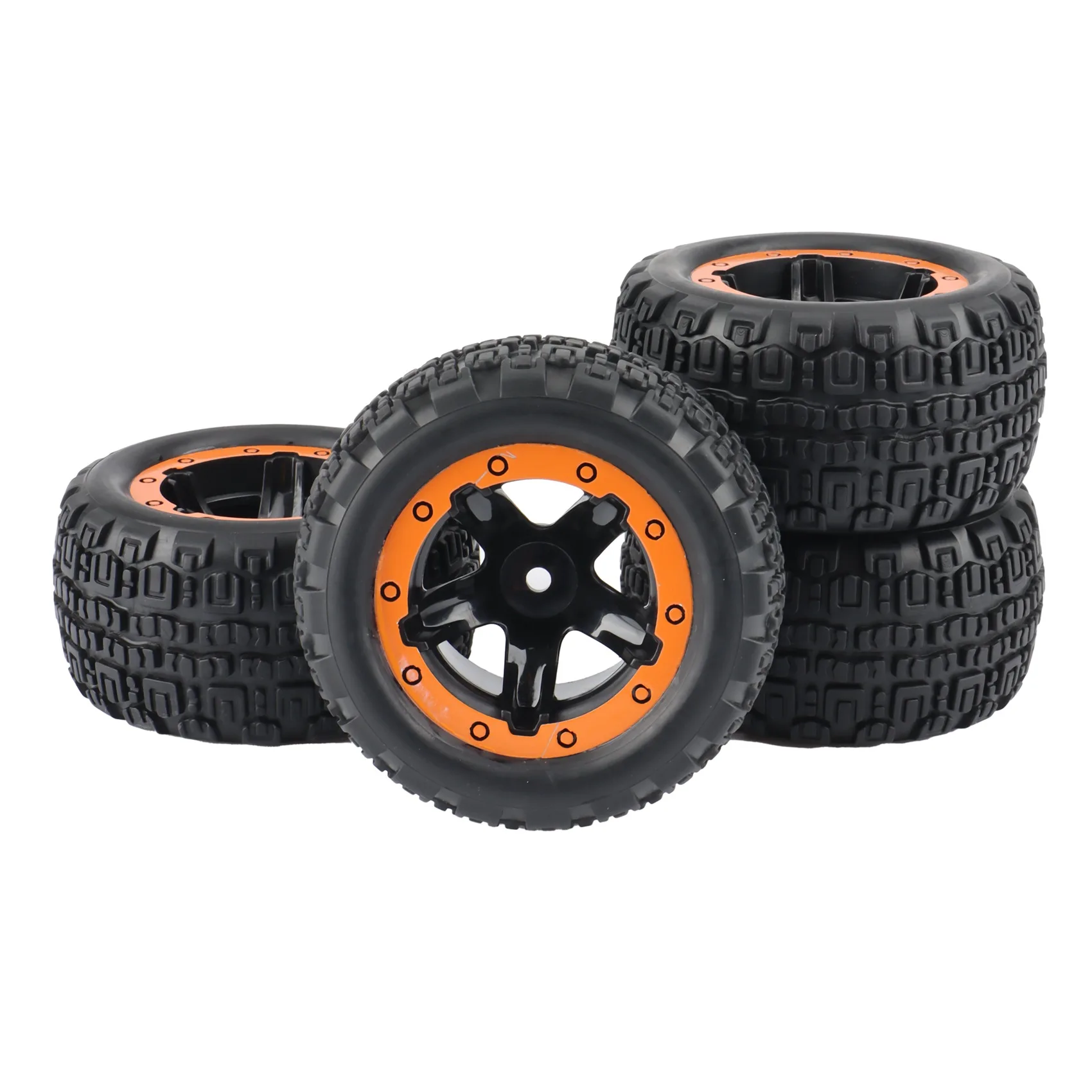 B78B-4Pcs Tire Wheel Tyre For HBX 16889 16889A 16890 16890A SG 1601 SG 1602 SG1601 SG1602 RC Car Parts Accessories