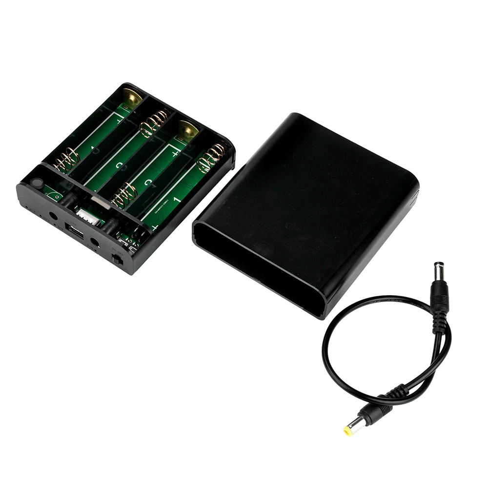4x18650 Batterijen Soldeervrije DIY Batterij Box Power Bank Box voor Mobiele Telefoon WiFi Router LED Licht