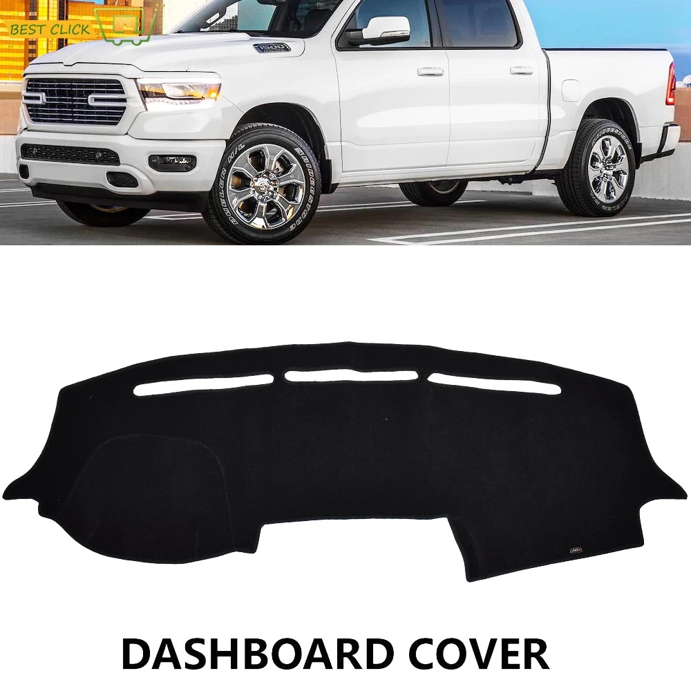 Xukey – couverture de tableau de bord pour Dodge Ram 1500 2019 2020, tapis pare-soleil