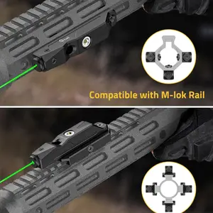 CVLIFE Tactical Tactical Laser Green M-Lok Picatinny Rail Rechargeable Battery Magnetic Rifle Stroboscopic Capacity Pressure Switch 8 Main Sales Mira Laser for Carbine - №8