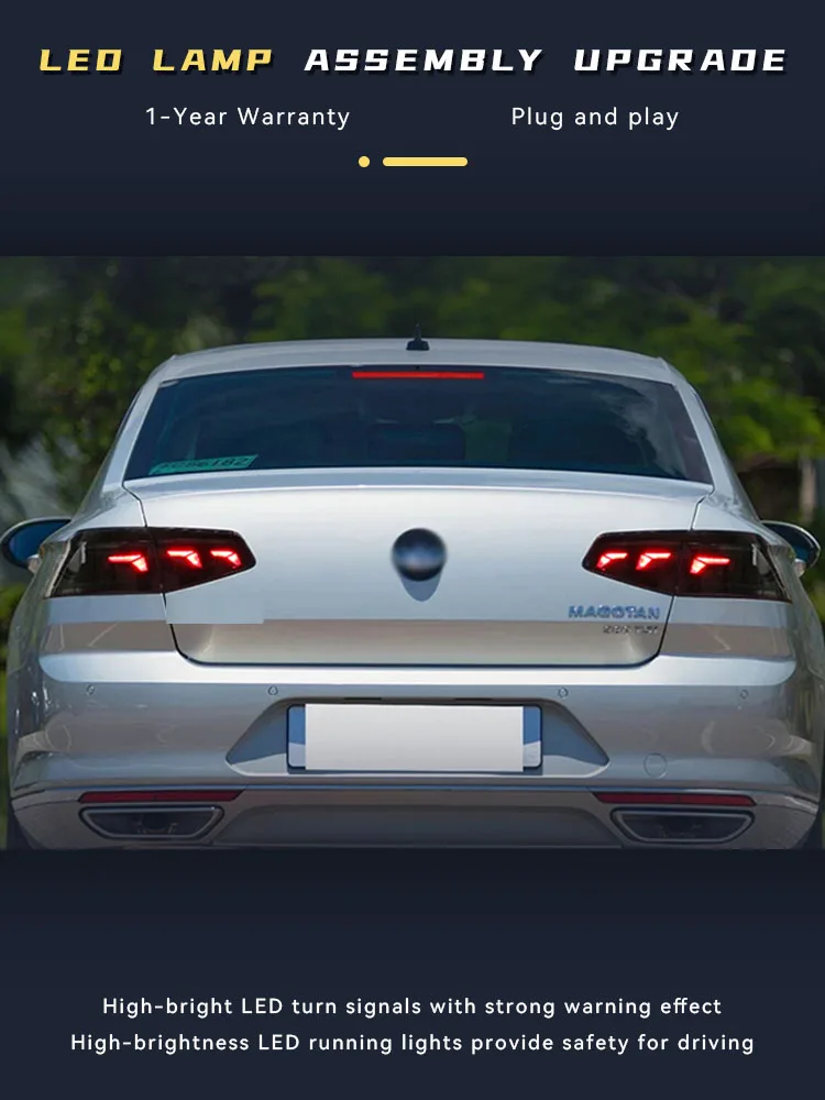 

Car Lights For Volkswagen VW Passat B8 2017-2019 Upgrade LED Auto Taillight Assembly Dynamic Signal Tail Lamp Rear Accessories