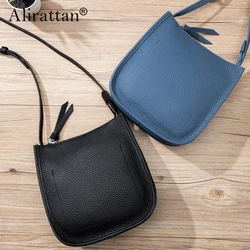 Alirattan 2025 New Leather High-end And Versatile Bags for Women Large Capacity Women's one Shoulder Crossbody Mini Bucket Bag