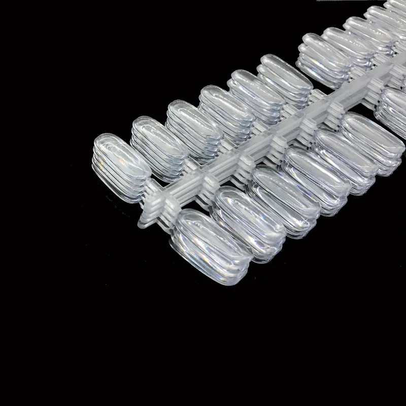 5 hojas/lote, 120 Uds., puntas de uñas naturales transparentes con parte posterior plana para hacer esmalte de uñas en Gel UV, libro de tarjetas de Color, palos de muestra para exhibición de manicura