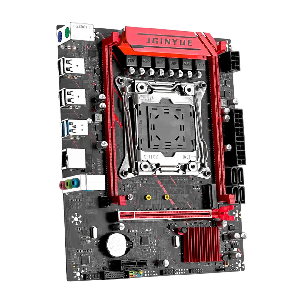 JGINYUE X99 Motherboard LGA 2011-3 Xeon E5 V3 V4 CPU DDR4 RAM Dual channel Memory 6-Phase Power Supply M.2 NVME/SATA X99M-H D4