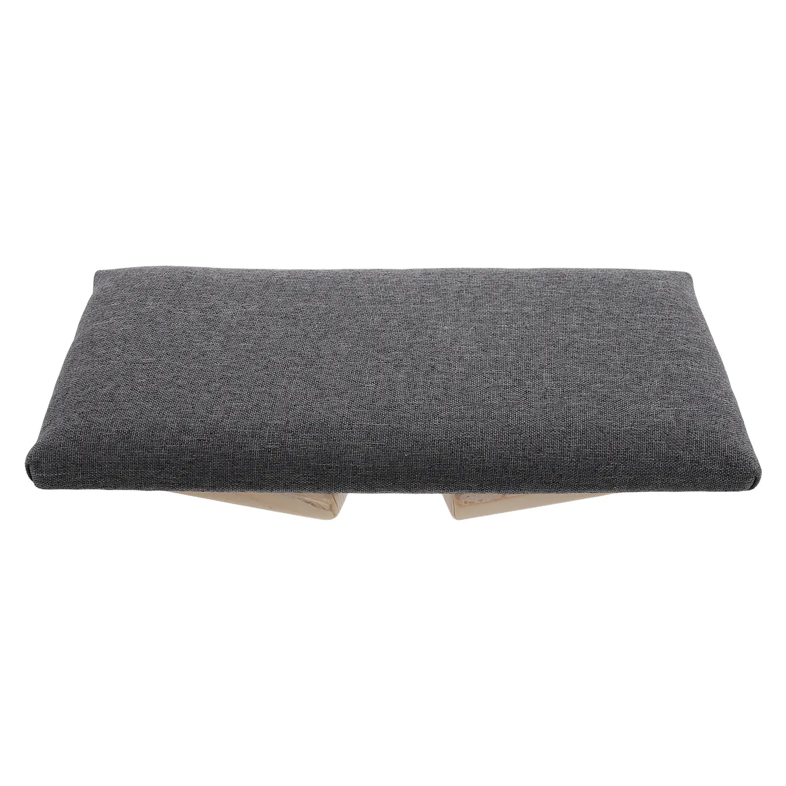 

Складной табурет-скамья серого цвета, портативный деревянный стул со стабильной наклонной конструкцией для медитации и практики дзен