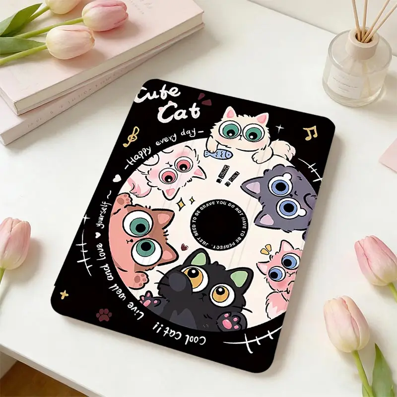 With Pen Holder Tri‑Fold TPU Bumper Case For Xiaomi Pad 7/7Pro 8/8Pro 11.2 Redmi Pad SE 11 Xiaomi Pad 5/5Pro 6/6Pro 11 inch