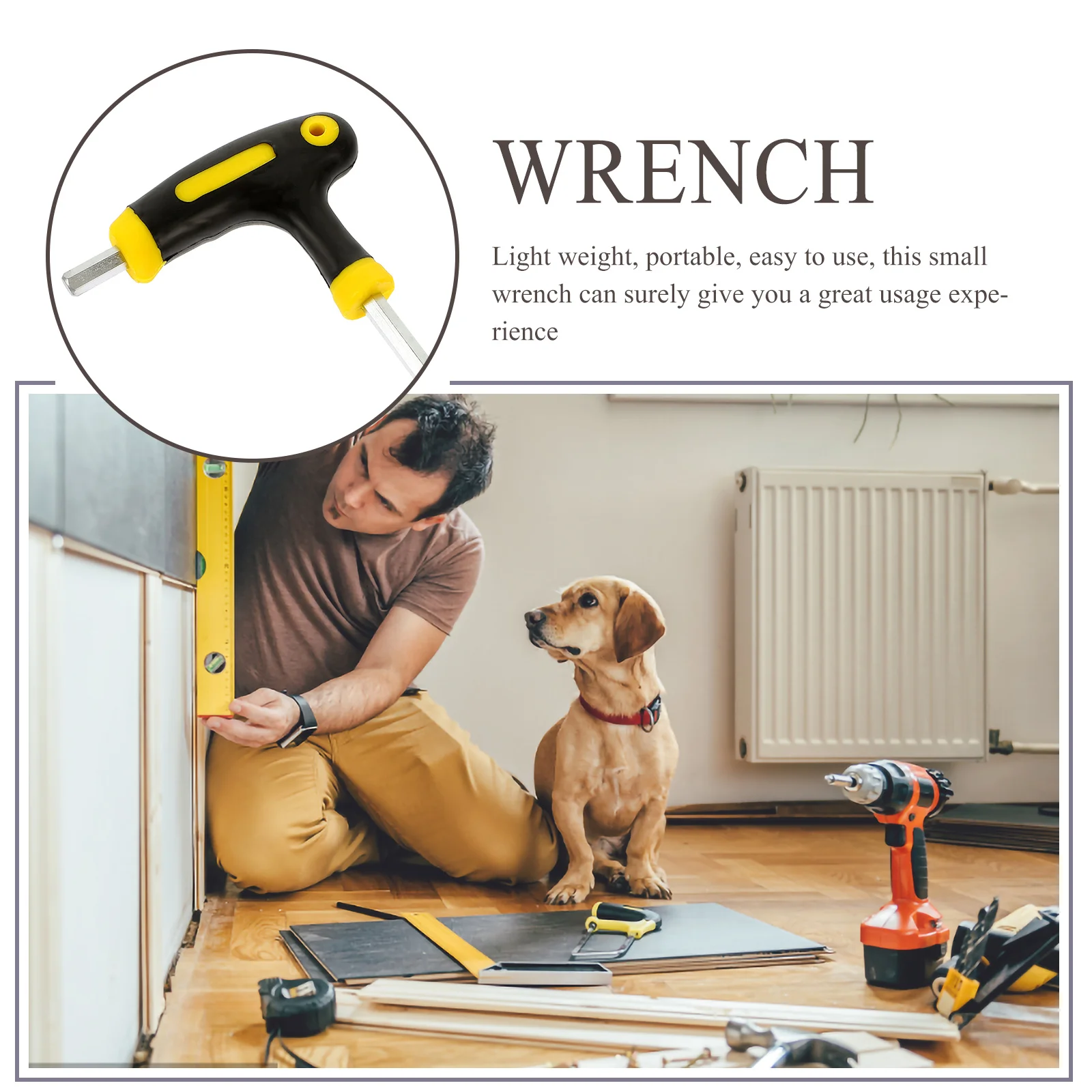 

T Handle Wrench Ball End Key Small Lightweight Durable Ball Head Spanner Mechanical Maintenance Car Repair Motorcycle Tool