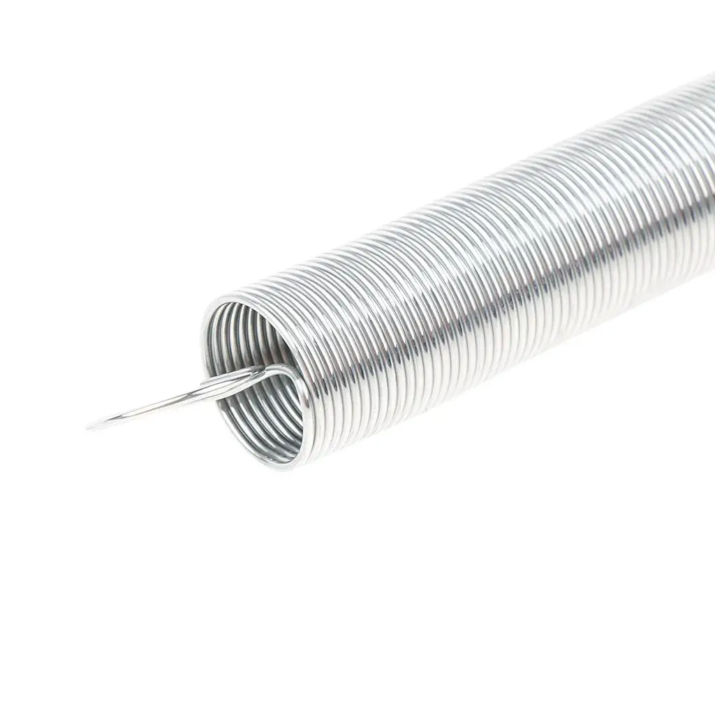 Small Iron Tension Spring Physics Teaching Equipment Durable Extension Spring Silver 85 Mm for School Lab Mechanics