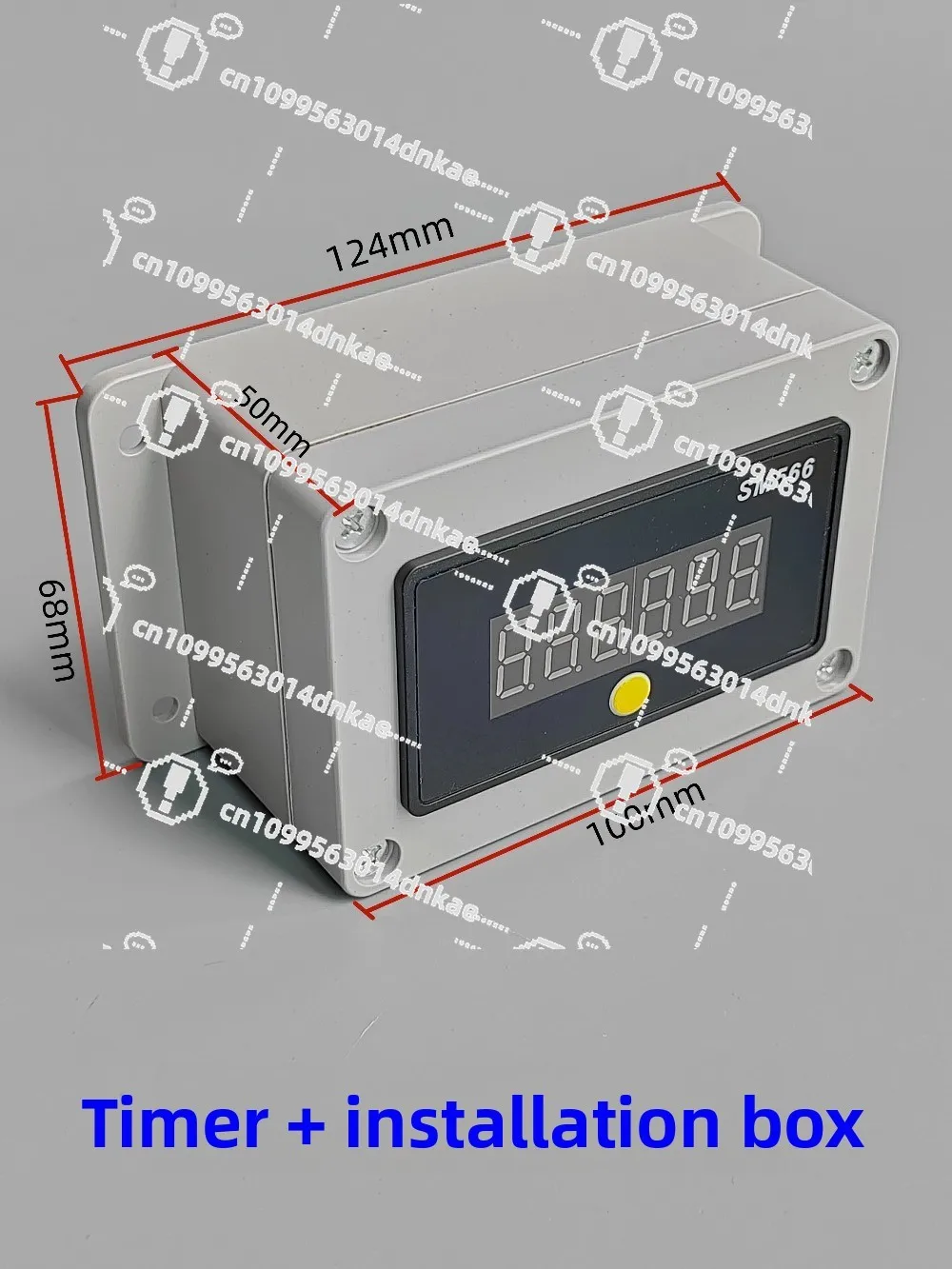 Industrial Digital Display Electronic Timer Machine Equipment Work Cumulative Timer Mechanical Running Time Recording Instrument