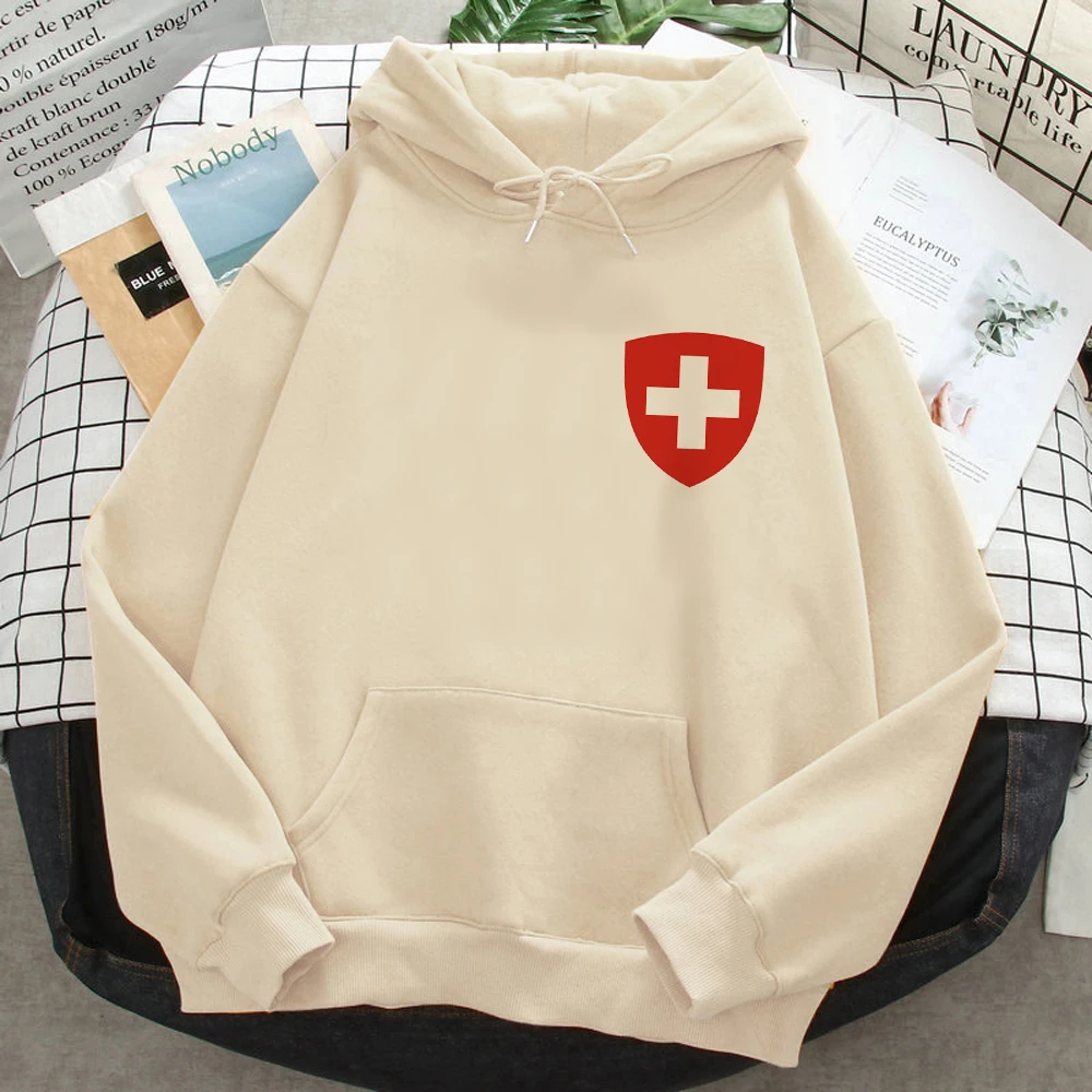 Suisse hoodies women Winter  Fleece Hood female gothic sweater