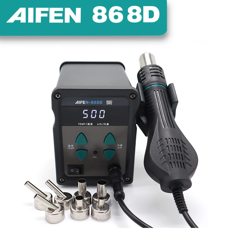 868D Stasiun Udara Panas 700W LED Digital Solder Besi Pematrian Ulang Stasiun Solder Pistol Panas untuk Perbaikan Pengelas