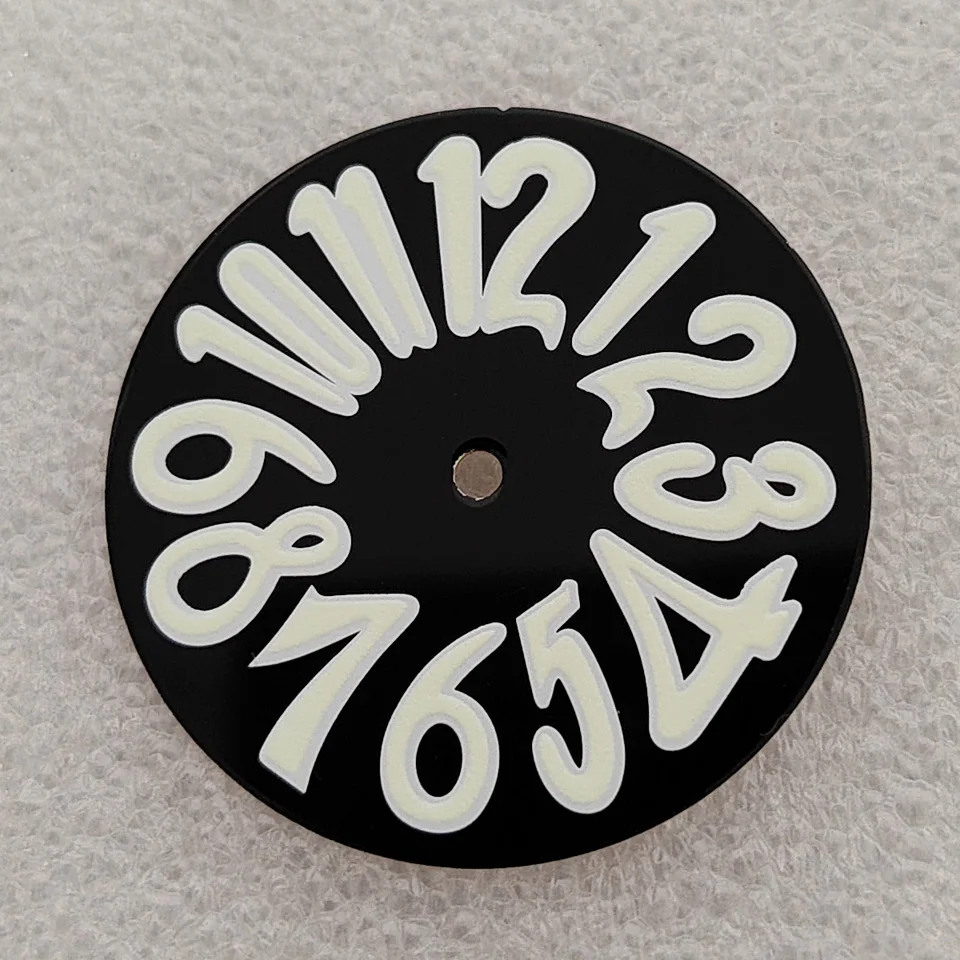 Эмалированный циферблат диаметром 33,2 мм для часов с механизмом NH35, аксессуары для модификации с известными светящимися большими циферблатами