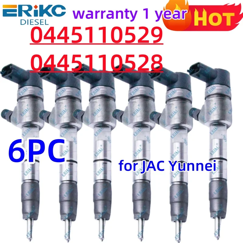 

ERIKC 0445110529 0445110528 Топливная форсунка 0 445 110 529 0 445 110 528 для Bosch JAC Yunnei YN33CRD