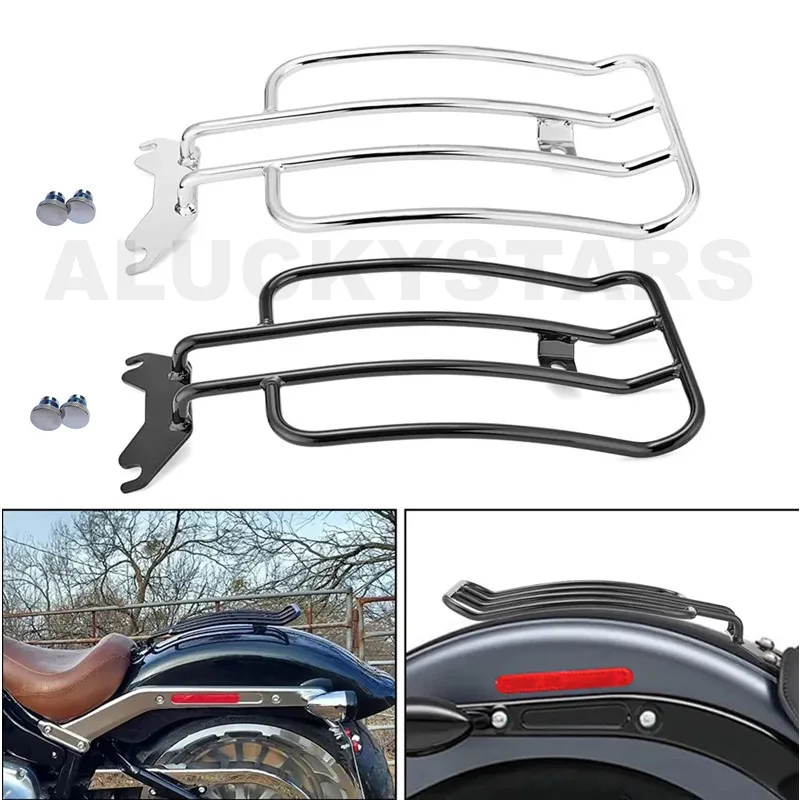 

Высококачественный задний багажник, переноска на одно сиденье для Harley Heritage Softail Classic Deluxe Fat Boy 2000-2017