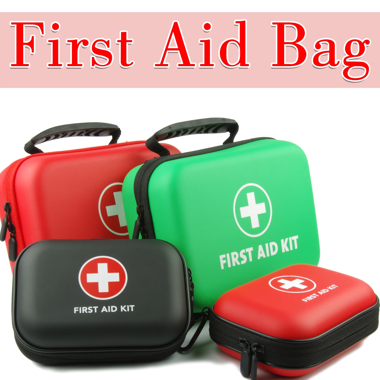 Waterproof PU First Aid Bag Empty for Outdoor Travel Car Home Emergency Survival Kit Household Camping Small Medical Box Travel