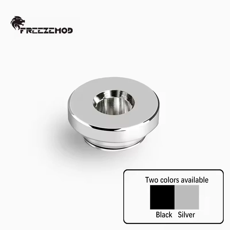 Water Stop Plug Fitting, G1/4' Thread,Water Cooling Lock, Black/Silver Plane Type HDT-LLJ