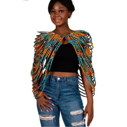 New Trend African Ankara Multi Straps Necklaces Fashion Accessories Jewelry Gift Afircan Fabric Print Necklace Shawl SP002