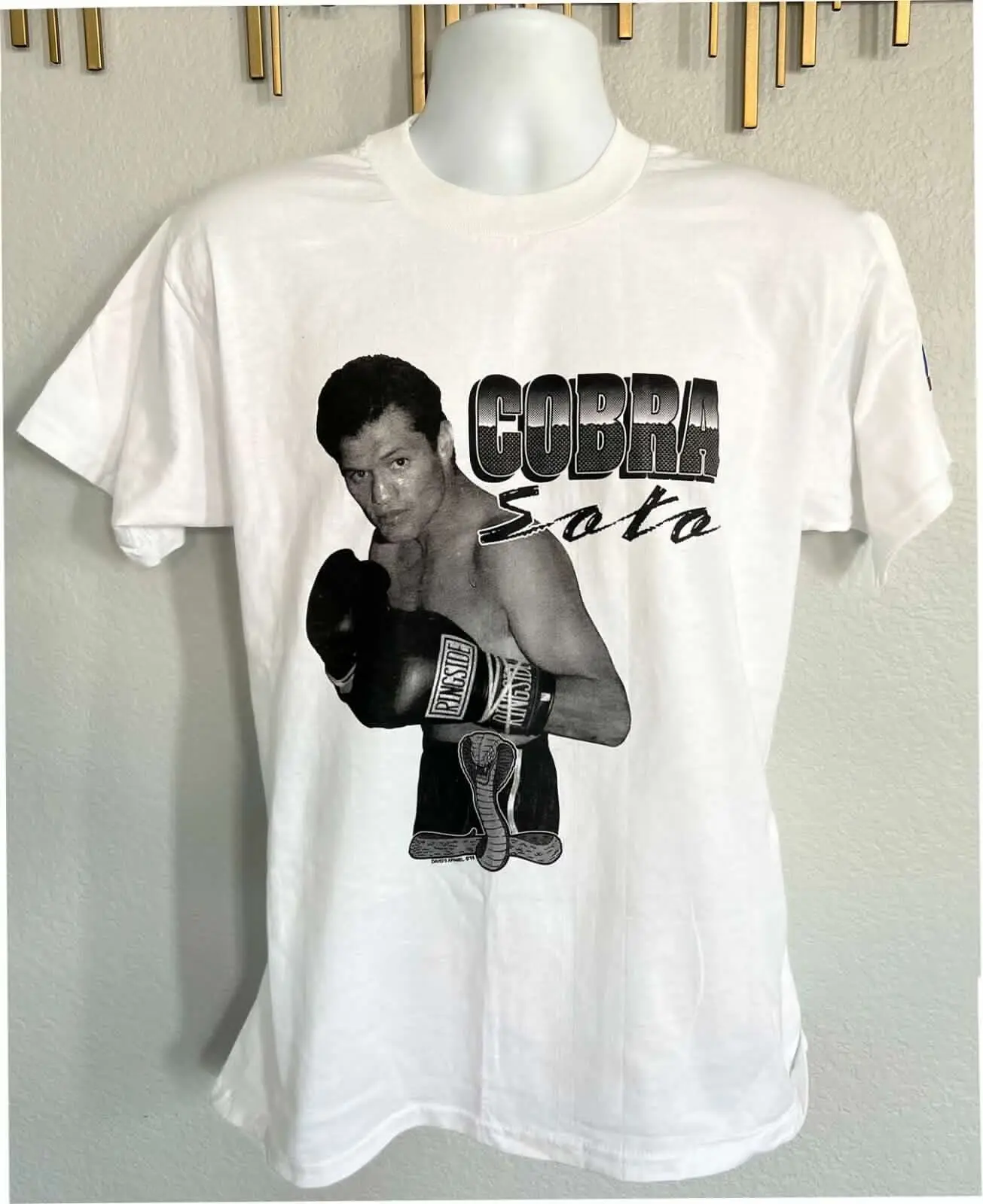 Cesar 'Cobrita' Soto T Shirt 1998 Boxing Large White Nos Trucking Wbc Mexico Vtg