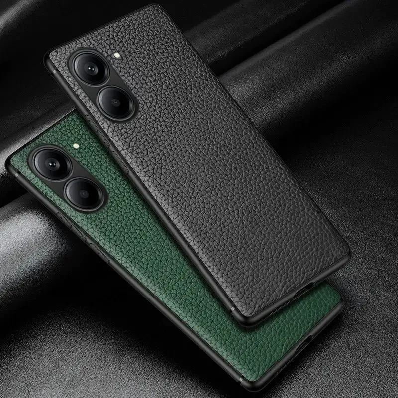 

Luxury Business Cover For Redmi A5 Litchi Leather Cases For Xiaomi Poco C71 Back Cover Shockproof Funda