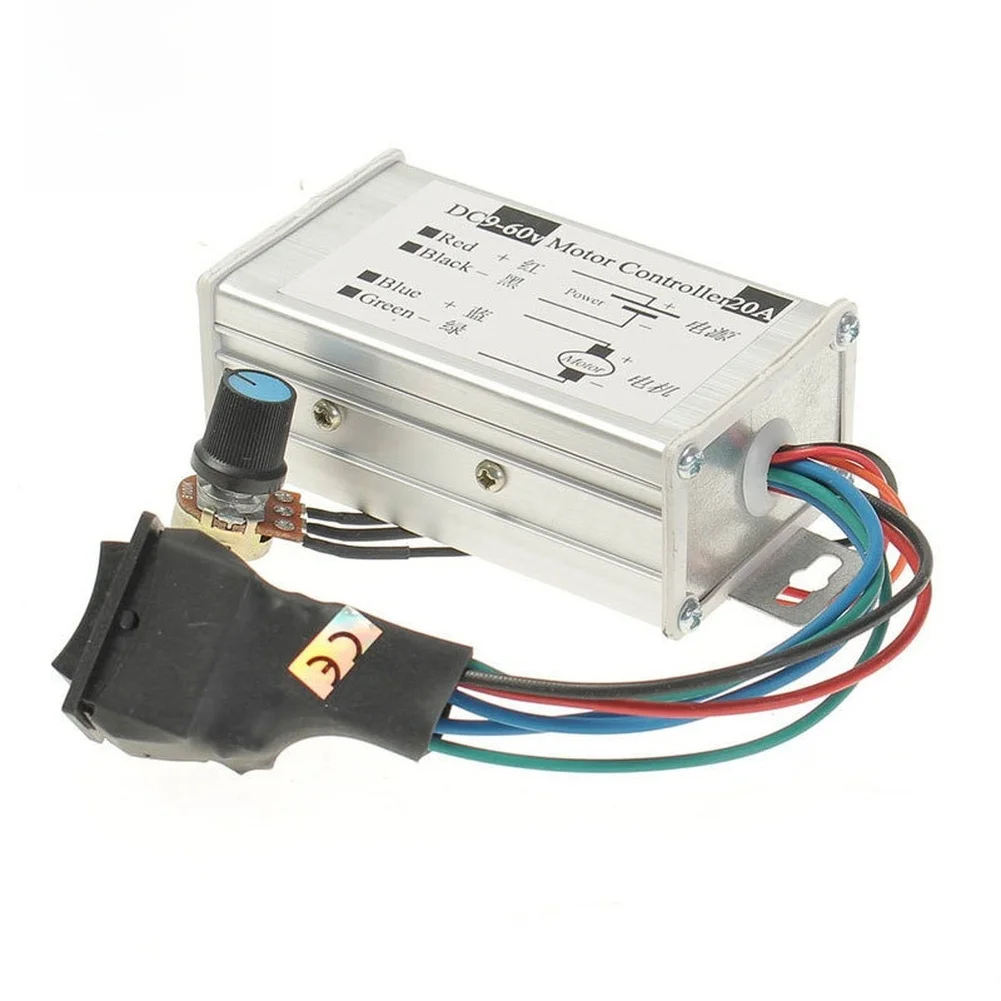 20A Forward Reverse DC Motor Speed Controller FOR PWM  Driver Board 12V 24V 36V Electrical Tool Accessories